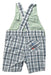 A Blue Overall Shorts from Sergent Major in size 3-6M for boy. (Back View)