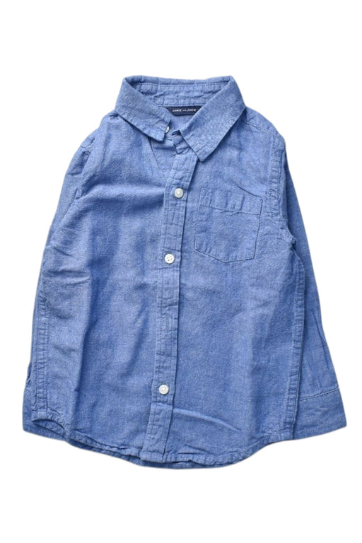 A Blue Long Sleeve Shirts from Janie & Jack in size 2T for boy. (Front View)