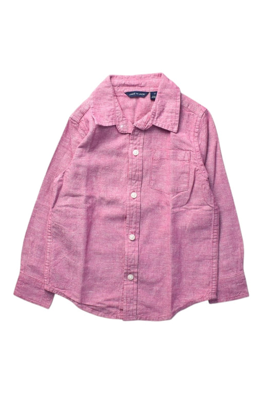 A Pink Long Sleeve Shirts from Janie & Jack in size 2T for boy. (Front View)