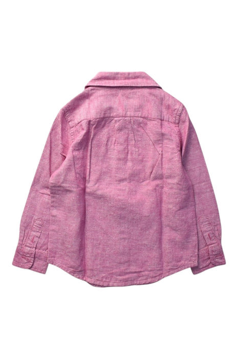 A Pink Long Sleeve Shirts from Janie & Jack in size 2T for boy. (Back View)