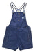 A Blue Overall Shorts from Timberland in size 6-12M for boy. (Front View)
