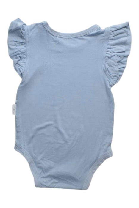 A Blue Sleeveless Bodysuits from Raph and Remy in size 6-12M for girl. (Back View)