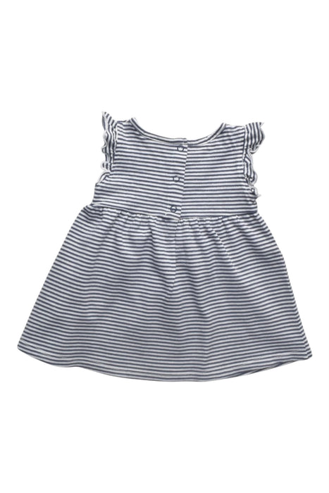 A Black Sleeveless Dresses from The Little White Company in size 3-6M for girl. (Back View)