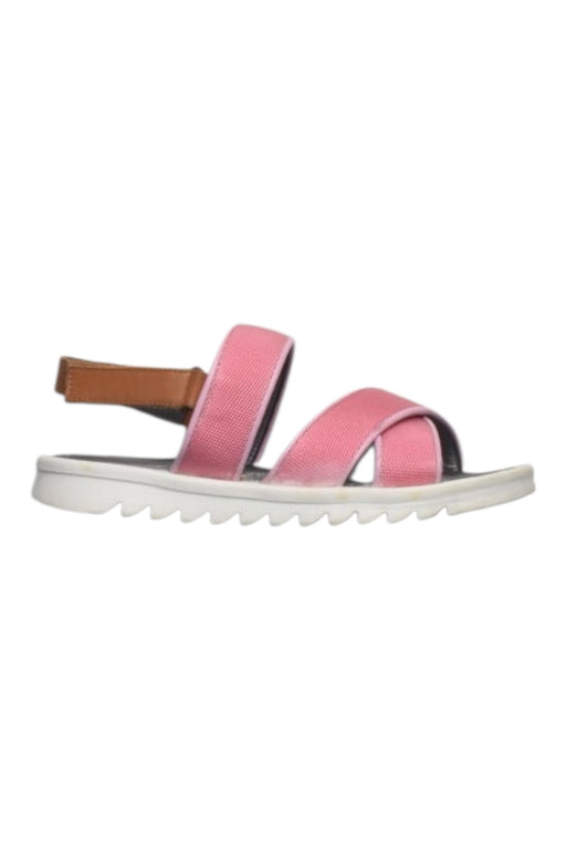 A Pink Sandals from Bonpoint in size 6T for girl. (Front View)