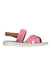 A Pink Sandals from Bonpoint in size 6T for girl. (Front View)