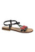 A Black Sandals from Bonpoint in size 5T for girl. (Front View)