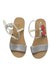 A Silver Sandals from Bonpoint in size 5T for girl. (Back View)