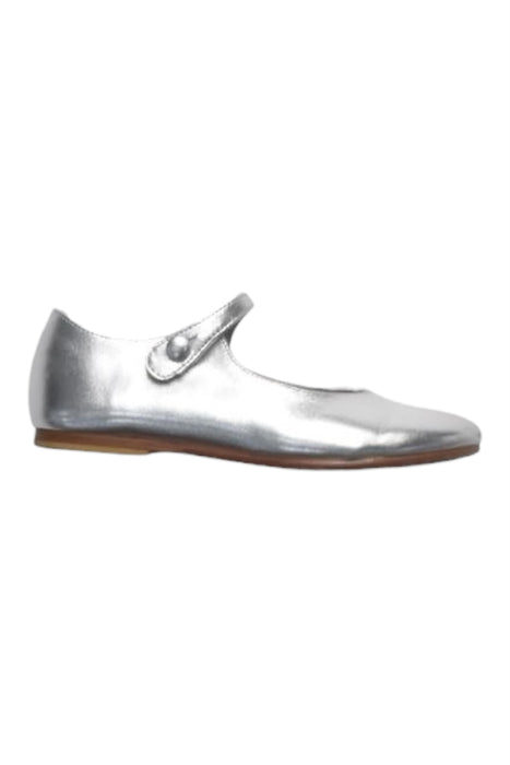 A Metallic Flats from Bonpoint in size 4T for girl. (Front View)