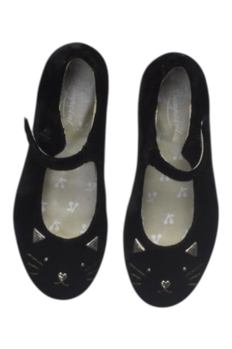 A Black Flats from Bonpoint in size 6T for girl. (Back View)