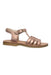 A Metallic Sandals from Bonpoint in size 6T for girl. (Front View)