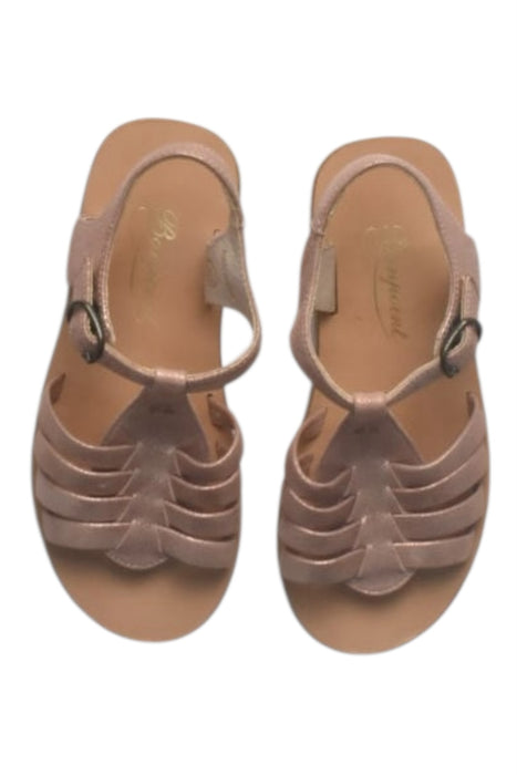 A Metallic Sandals from Bonpoint in size 6T for girl. (Back View)
