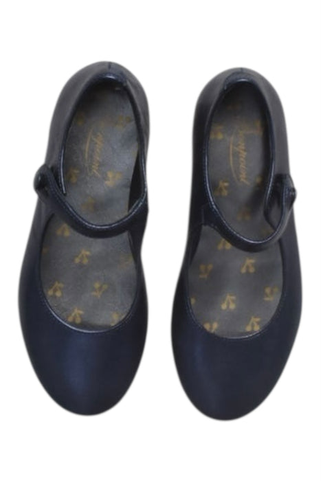 A Blue Flats from Bonpoint in size 6T for girl. (Back View)