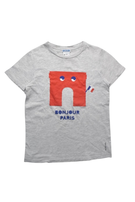 A Grey Short Sleeve T Shirts from Jacadi in size 10Y for boy. (Front View)