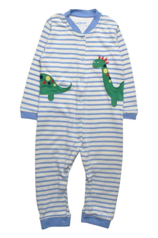 A Blue Onesies from Jojo Maman Bébé in size 6-12M for boy. (Front View)
