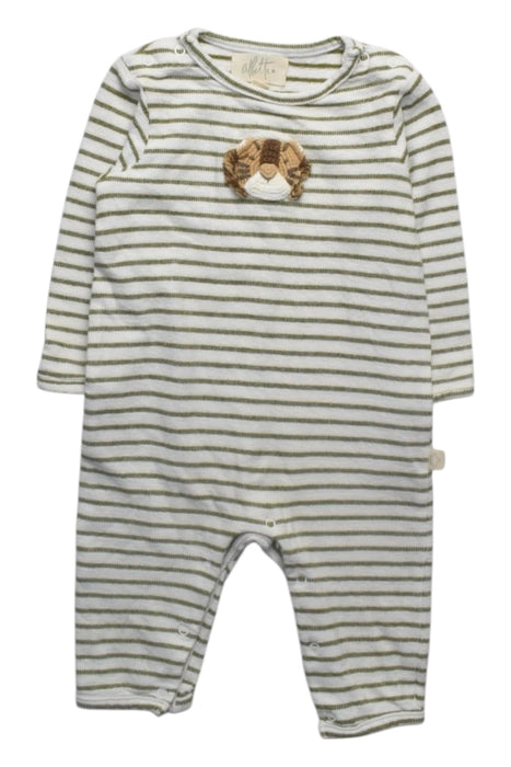 A White Long Sleeve Rompers from Albetta in size 3-6M for boy. (Front View)