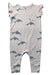 A Pink Sleeveless Rompers from Tea in size 6-12M for girl. (Front View)