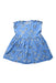 A Blue Sleeveless Dresses from Petit Bateau in size 6-12M for girl. (Front View)