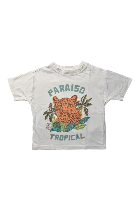 A White Short Sleeve T Shirts from Du Pareil au même in size 4T for boy. (Front View)