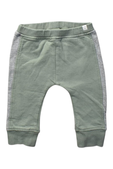 A Green Casual Pants from Mori in size 6-12M for boy. (Front View)