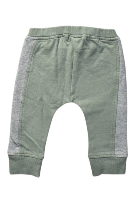 A Green Casual Pants from Mori in size 6-12M for boy. (Back View)