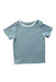 A Blue Short Sleeve T Shirts from Mori in size 6-12M for boy. (Front View)