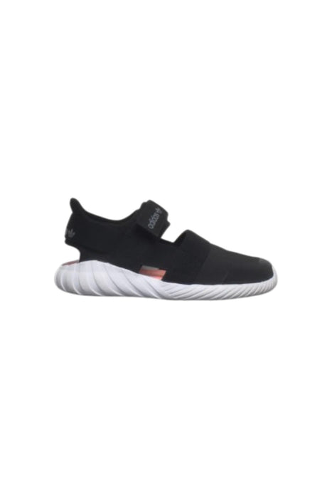 A Black Sneakers from Adidas in size 4T for girl. (Front View)