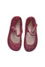 A Pink Flats from Mini Melissa Campana in size 4T for girl. (Back View)