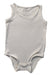 A Ivory Sleeveless Bodysuits from Mori in size 6-12M for boy. (Front View)