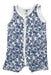 A White Sleeveless Rompers from Petit Bateau in size 3-6M for girl. (Front View)