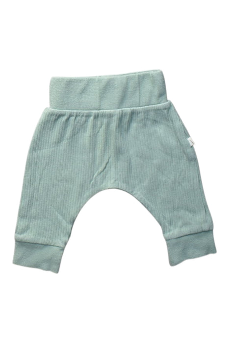 A Green Casual Pants from Mori in size 0-3M for boy. (Front View)