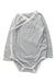 A White Long Sleeve Bodysuits from Mori in size 6-12M for boy. (Front View)