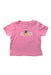 A Pink Short Sleeve T Shirts from Janie & Jack in size 6-12M for girl. (Front View)
