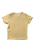 A Yellow Short Sleeve T Shirts from Mori in size 6-12M for girl. (Back View)