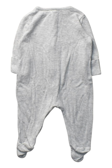 A Grey Onesies from Mori in size 0-3M for boy. (Back View)