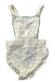 A Ivory Overall Shorts from Oeuf in size 0-3M for girl. (Front View)