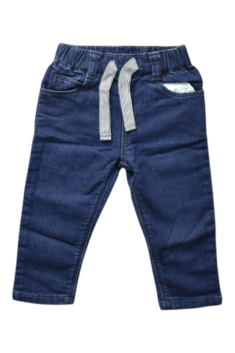 A Navy Jeans from Petit Bateau in size 3-6M for boy. (Front View)