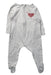 A Grey Onesies from Mori in size 3-6M for boy. (Front View)