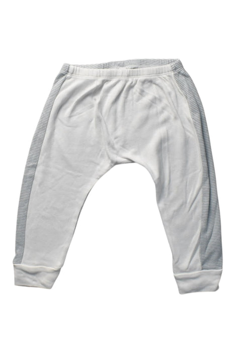 A White Casual Pants from Mori in size 6-12M for boy. (Front View)