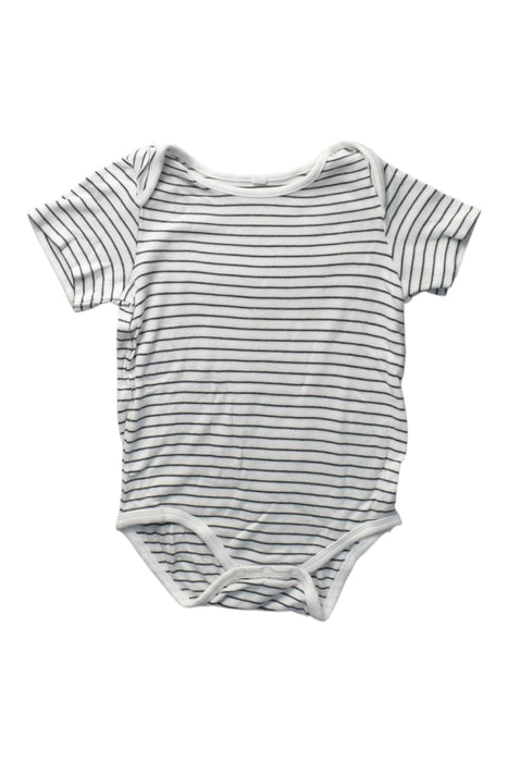 A White Short Sleeve Bodysuits from Mori in size 18-24M for boy. (Front View)