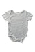 A White Short Sleeve Bodysuits from Mori in size 18-24M for boy. (Front View)