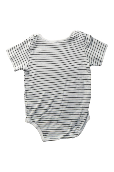 A White Short Sleeve Bodysuits from Mori in size 18-24M for boy. (Back View)