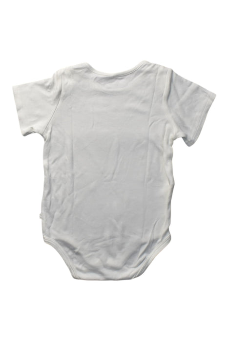 A White Short Sleeve Bodysuits from Mori in size 18-24M for girl. (Back View)