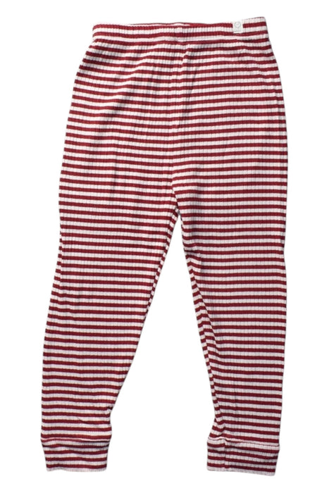A Red Leggings from Mori in size 2T for girl. (Front View)
