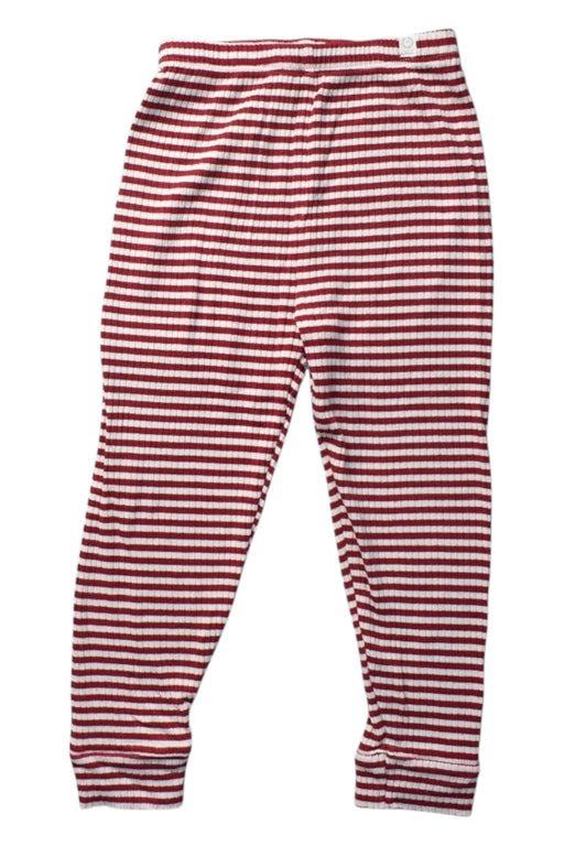 A Red Leggings from Mori in size 2T for girl. (Front View)