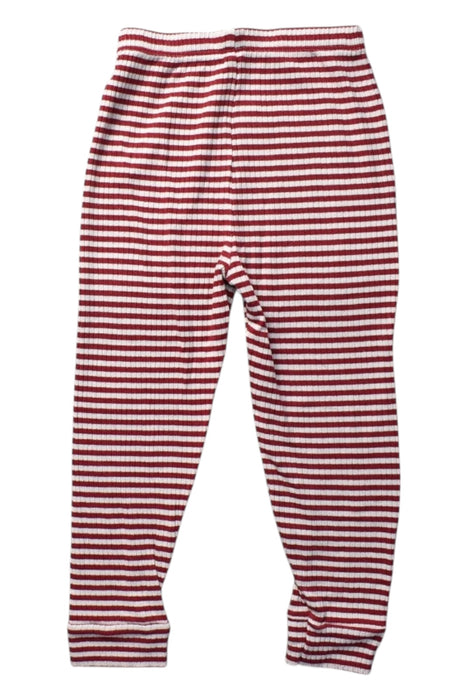 A Red Leggings from Mori in size 2T for girl. (Back View)