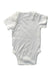 A White Short Sleeve Bodysuits from Mori in size Newborn for boy. (Back View)