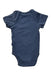 A Navy Short Sleeve Bodysuits from Mori in size Newborn for boy. (Back View)