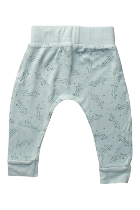 A Blue Casual Pants from Mori in size 6-12M for boy. (Back View)