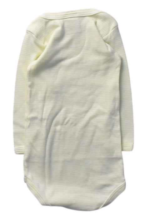 A Ivory Long Sleeve Bodysuits from Petit Bateau in size 3-6M for girl. (Back View)