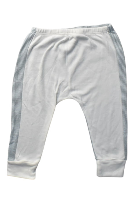 A White Casual Pants from Mori in size 6-12M for boy. (Front View)